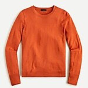 NWT J.Crew Women's Margot Crewneck Sweater RUST color - Size Medium